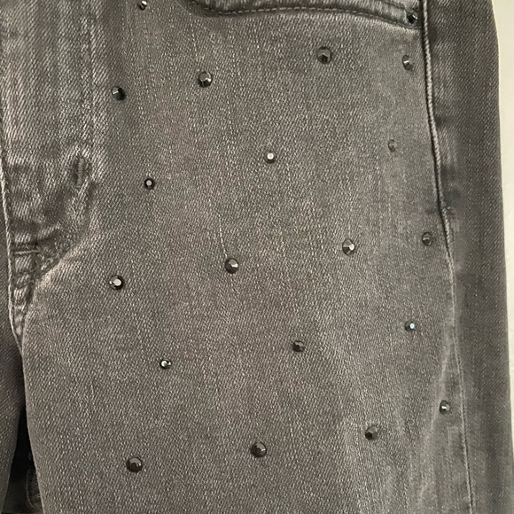 Black Rhinestone Studded Jeans - Picture 4 of 8
